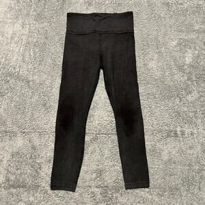 Athleta Legging Womens Small ? Elation Garment Dye 7/8 Tight Charcoal Gray Black